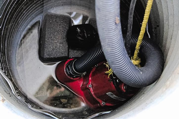 Flooded Sump Pump in Bastrop