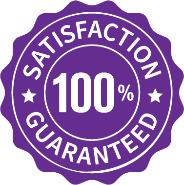 100% satisfaction guarantee