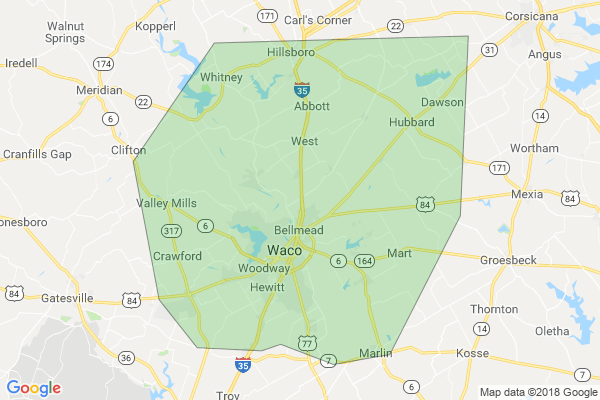 Contact Us and Service Area -- Waco Wildlife Removal