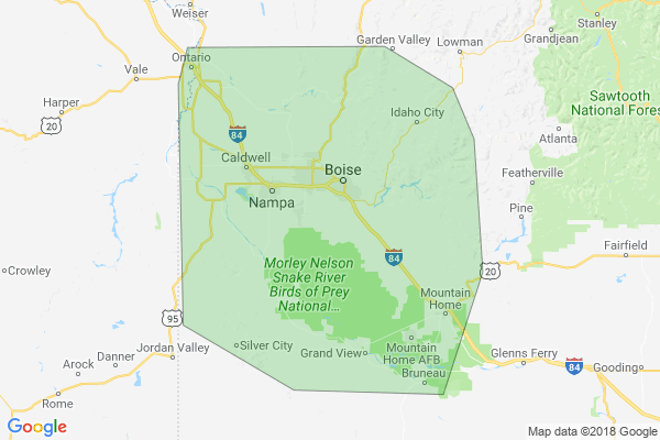 Contact Us and Service Area -- Boise Water Damage Restoration